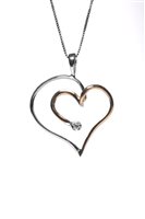 Necklace Promesse Woman in White Gold Diamante 0.01 Ct CLP248 - CLP248